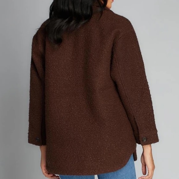 NWT! - C’est Moi | Button Down Bouclé Coat - Picture 7 of 8